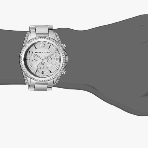 Michael Kors Women\'s Blair Silver- Tone Watch